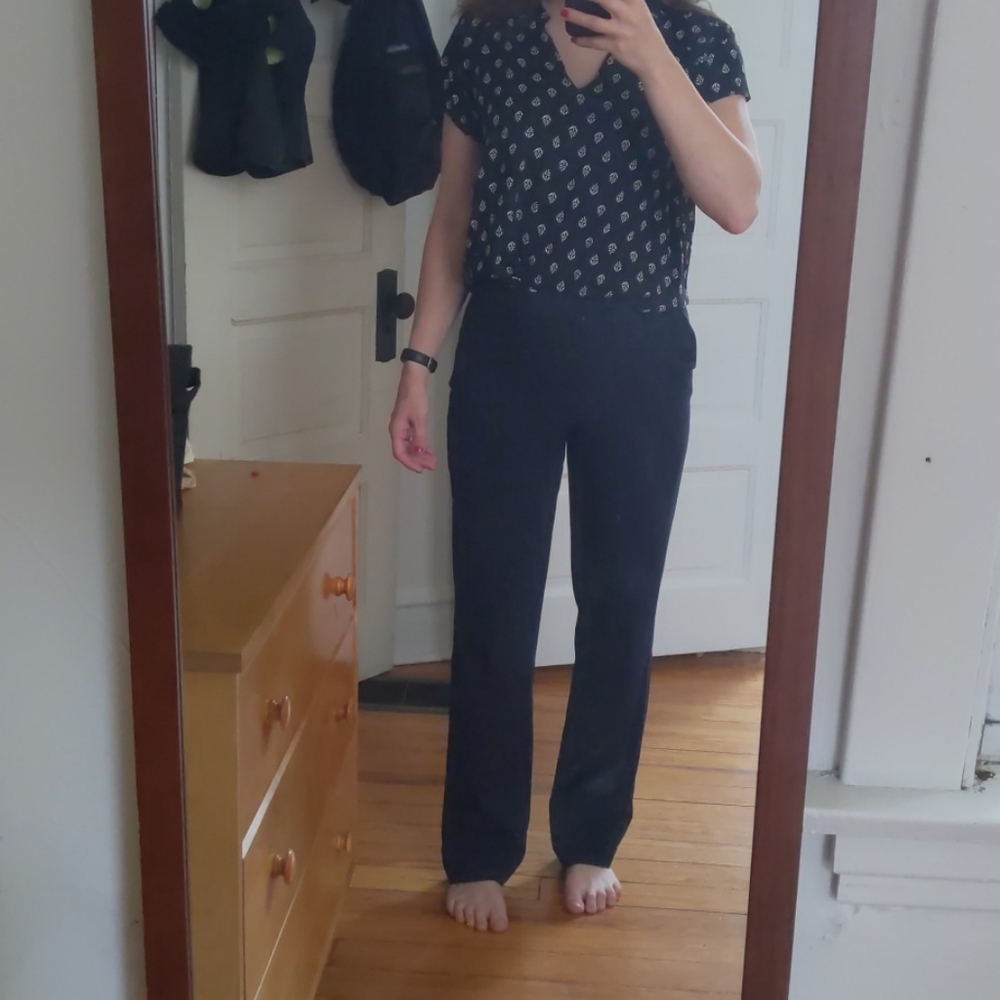 Navy slacks
